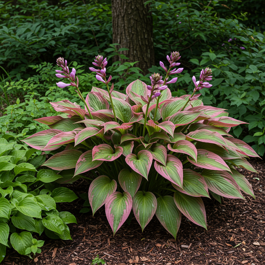 Hosta Seeds for Planting – Heirloom Non-GMO Perennial Shade Plant Pink Foliage Variety