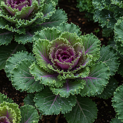 NM Ornamental Kale Fringed Leaves Mix Seeds for Planting