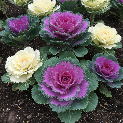 NM Ornamental Kale Fringed Leaves Mix Seeds for Planting