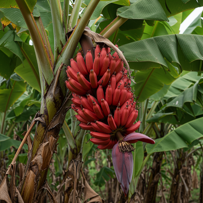 Red Abyssinian Banana Seeds for Planting – Ensete ventricosum Maurelii Tropical Ornamental Seeds