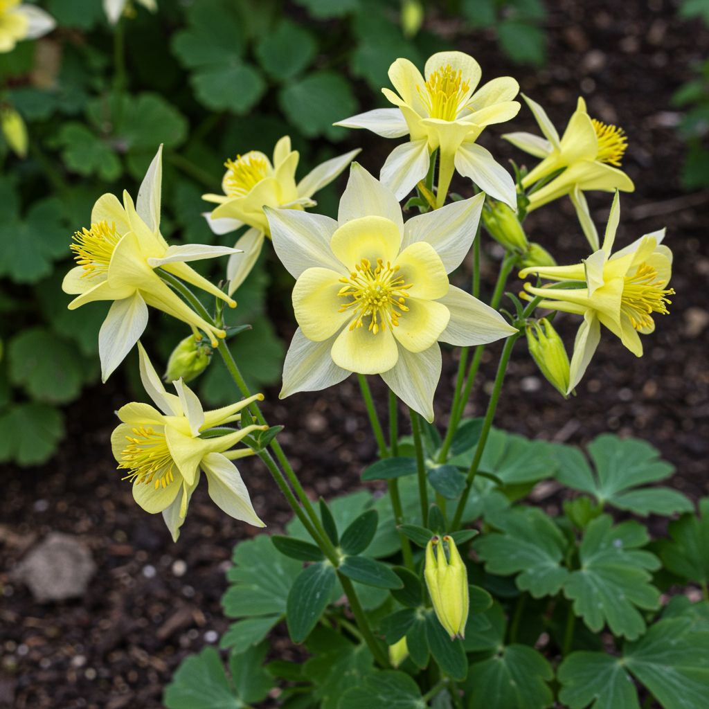 Aquilegia vulgaris Mellow Yellow Shades Flower Seeds – Columbine for Planting