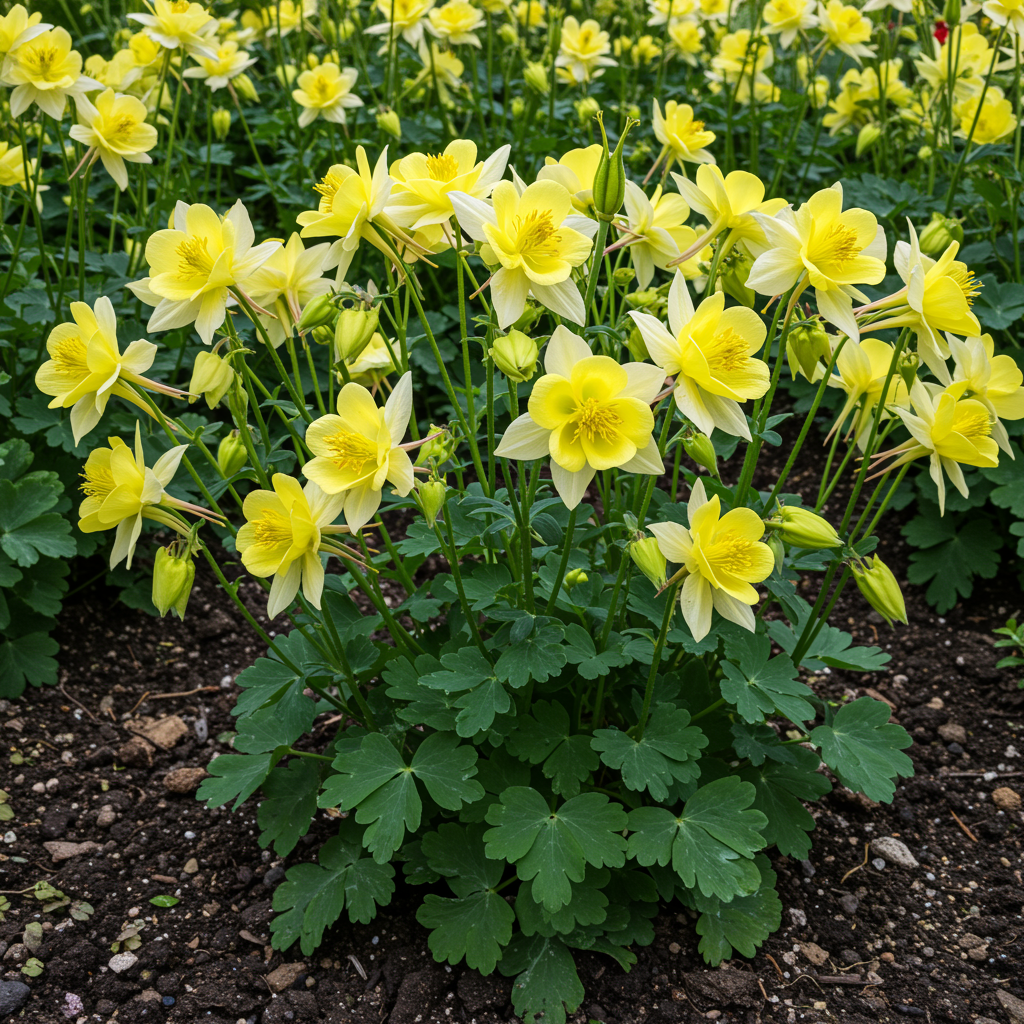 Aquilegia vulgaris Mellow Yellow Shades Flower Seeds – Columbine for Planting