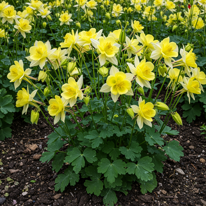 Aquilegia vulgaris Mellow Yellow Shades Flower Seeds – Columbine for Planting