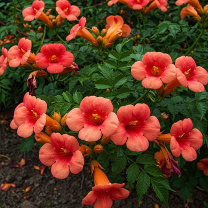 Campsis radicans Flower Seeds – Trumpet Vine for Planting