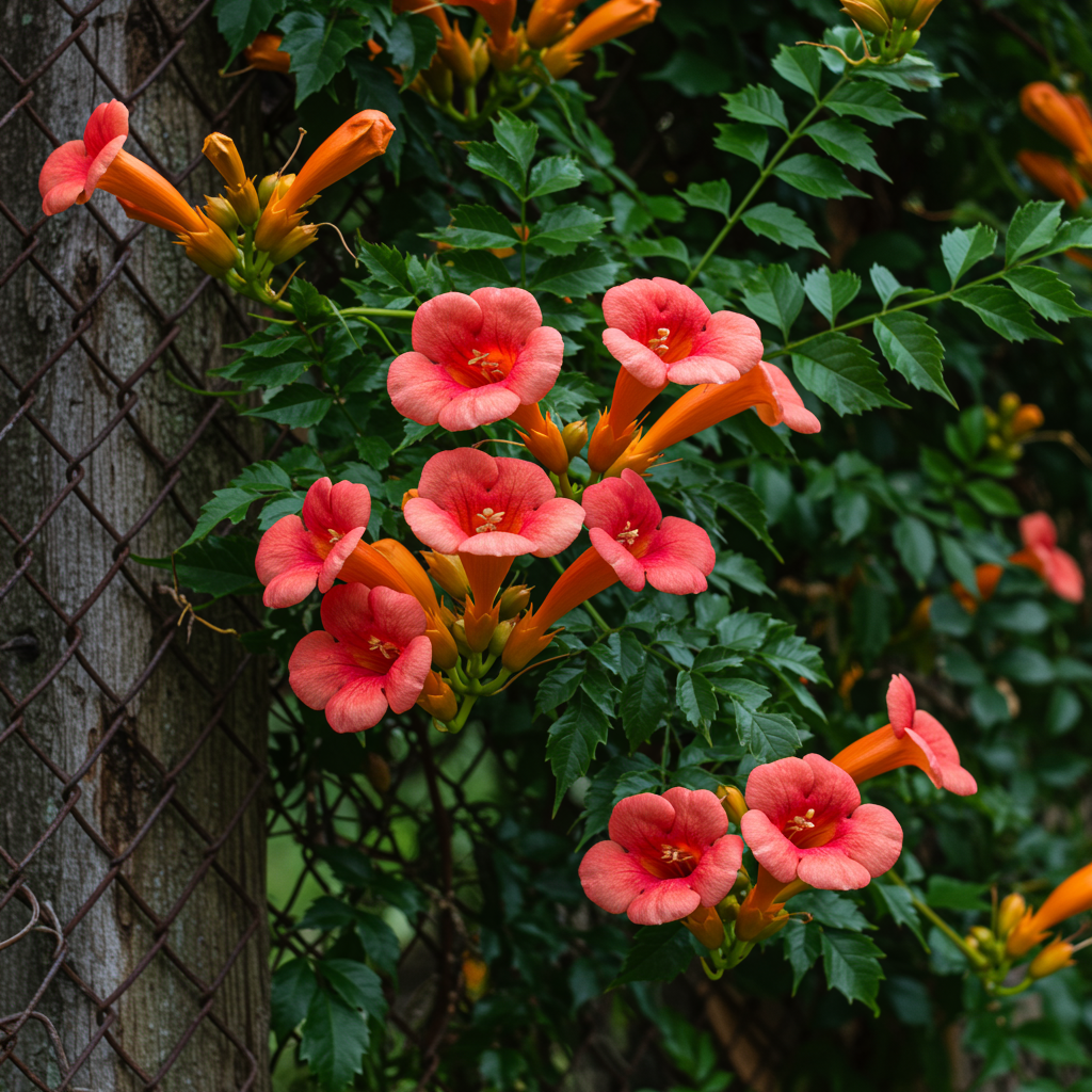 Campsis radicans Flower Seeds – Trumpet Vine for Planting