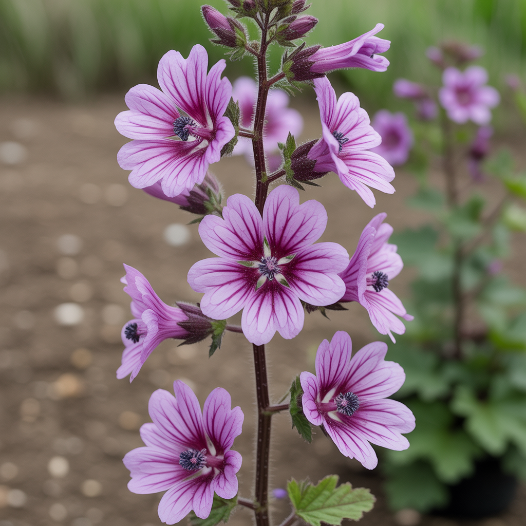 Malva sylvestris ssp. mauritanica Flower Seeds – Perennial for Planting