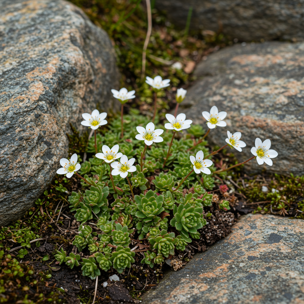 Saxifraga paniculata Seeds – Alpine Perennial for Planting