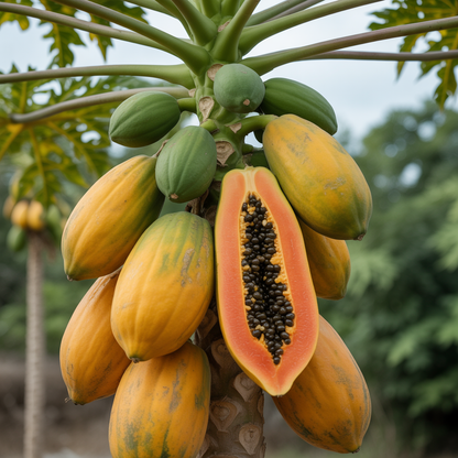 Maradol Papaya Seeds for Planting – Large Sweet Tropical Papaya Fruit Seeds for Home Gardening