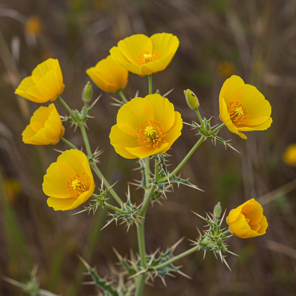 Argemone ochroleuca Flower Seeds – Yellow Prickly Poppy for Planting