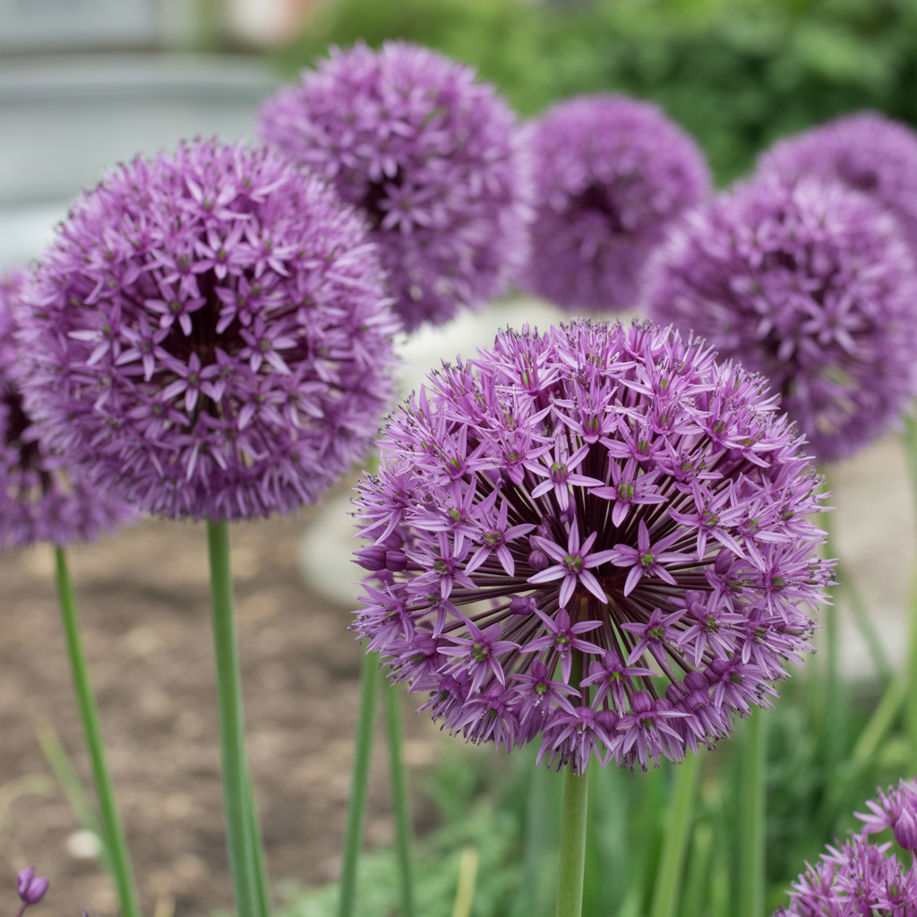 Allium hollandicum Purple Flower Seeds – Globe-Shaped Perennial for Planting
