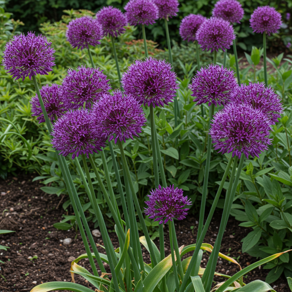 Allium hollandicum Purple Flower Seeds – Globe-Shaped Perennial for Planting