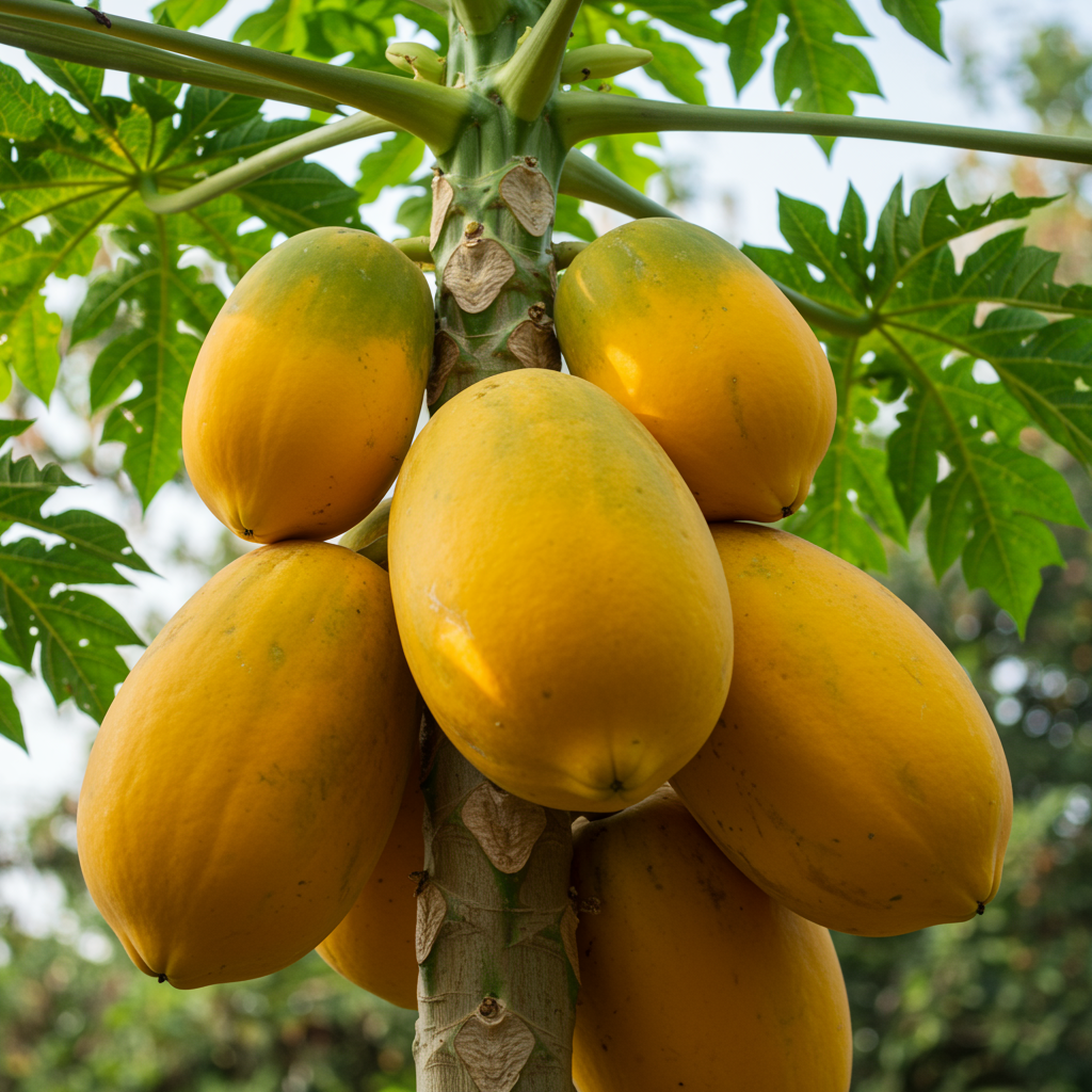 yellow-papaya-seeds-sweet-tropical-fruit-variety