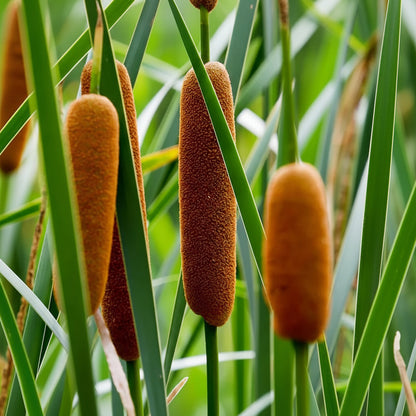 Cattail Seeds for Planting – Typha latifolia Broadleaf Perennial Wetland Plant (2000 Seeds)