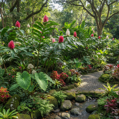 Red & Green Torch Ginger Flower Seeds for Planting