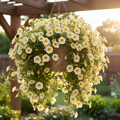 Superbells Lemon Slice Calibrachoa Seeds – Vibrant Trailing Annual for Containers & Hanging Baskets