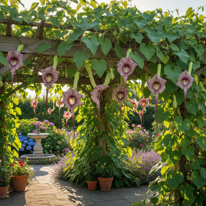 Tropica Dutchmans Pipe Vine Seeds - Climbing Flower Seeds for Garden