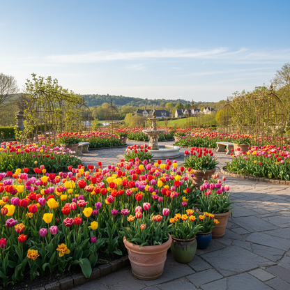 Portal Cool Yellow and Red Tulip Seeds for Garden Planting