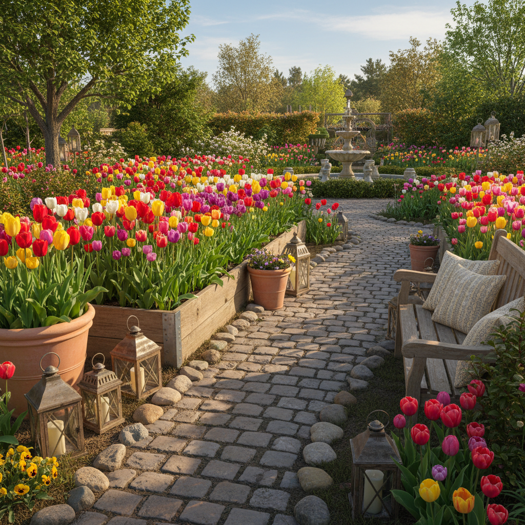 Portal Cool Yellow and Red Tulip Seeds for Garden Planting