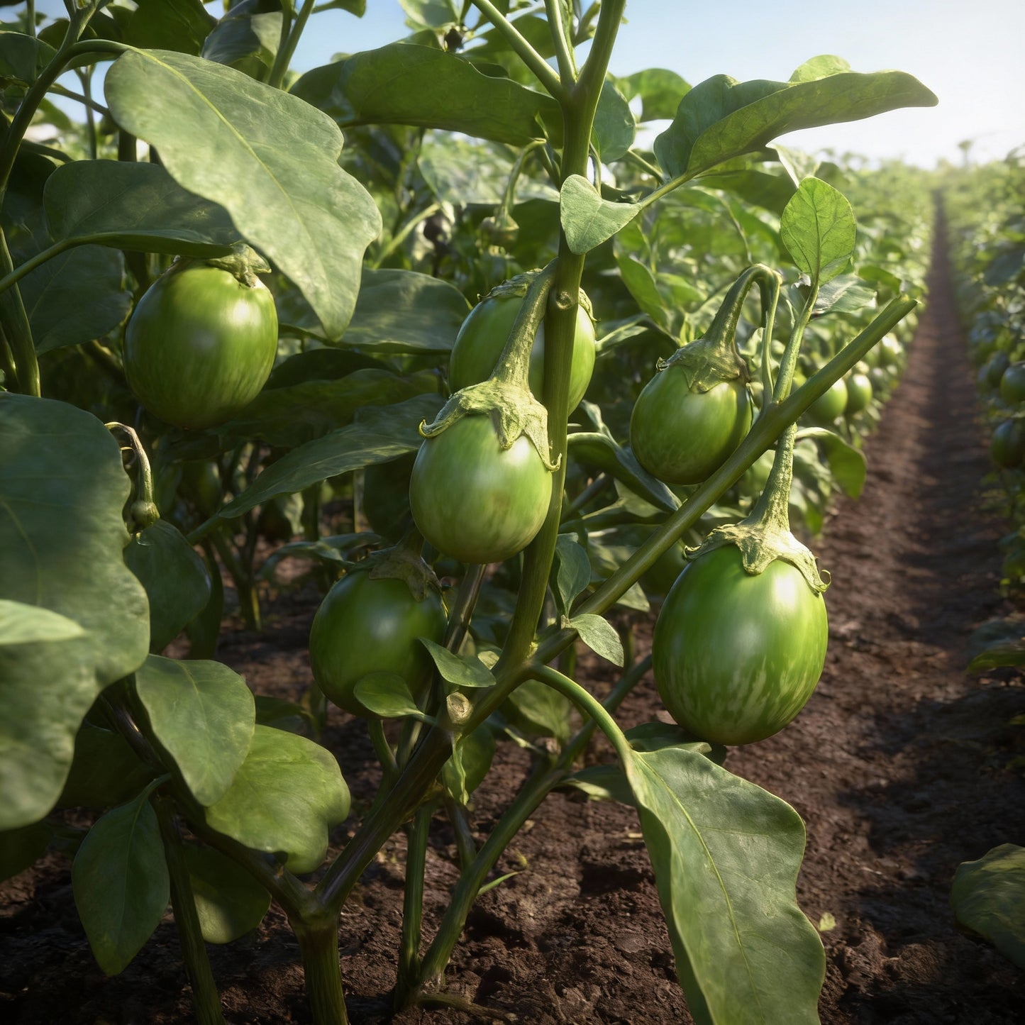 Eggplant Asian Mini Green F1 Seeds for Planting – High Yield Hybrid Brinjal Seeds for Gardening