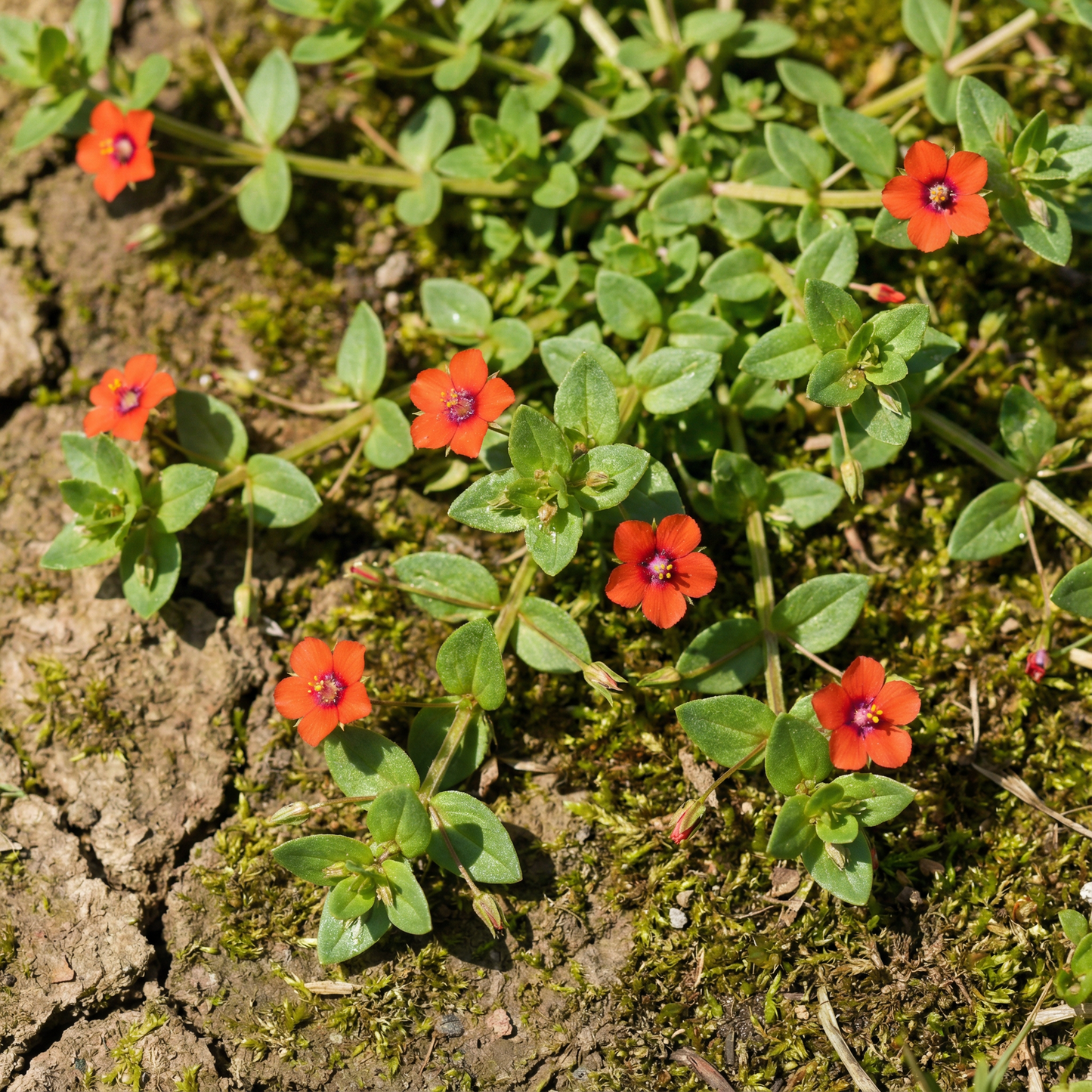 Scarlet Pimpernel Flower Seeds for Planting – Bright Groundcover Wildflower for Garden Beds