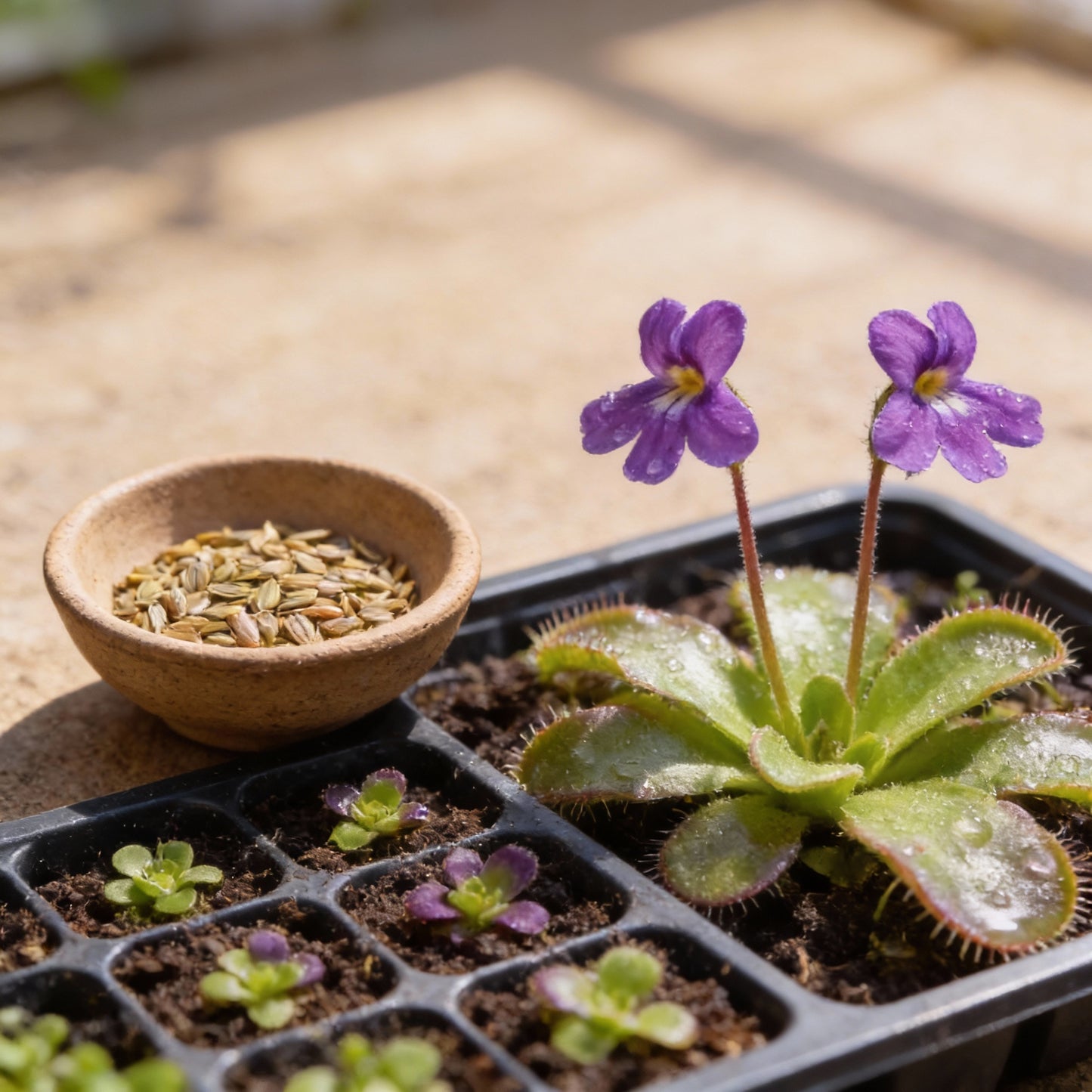 Purple Butterwort Flower Seeds for Planting