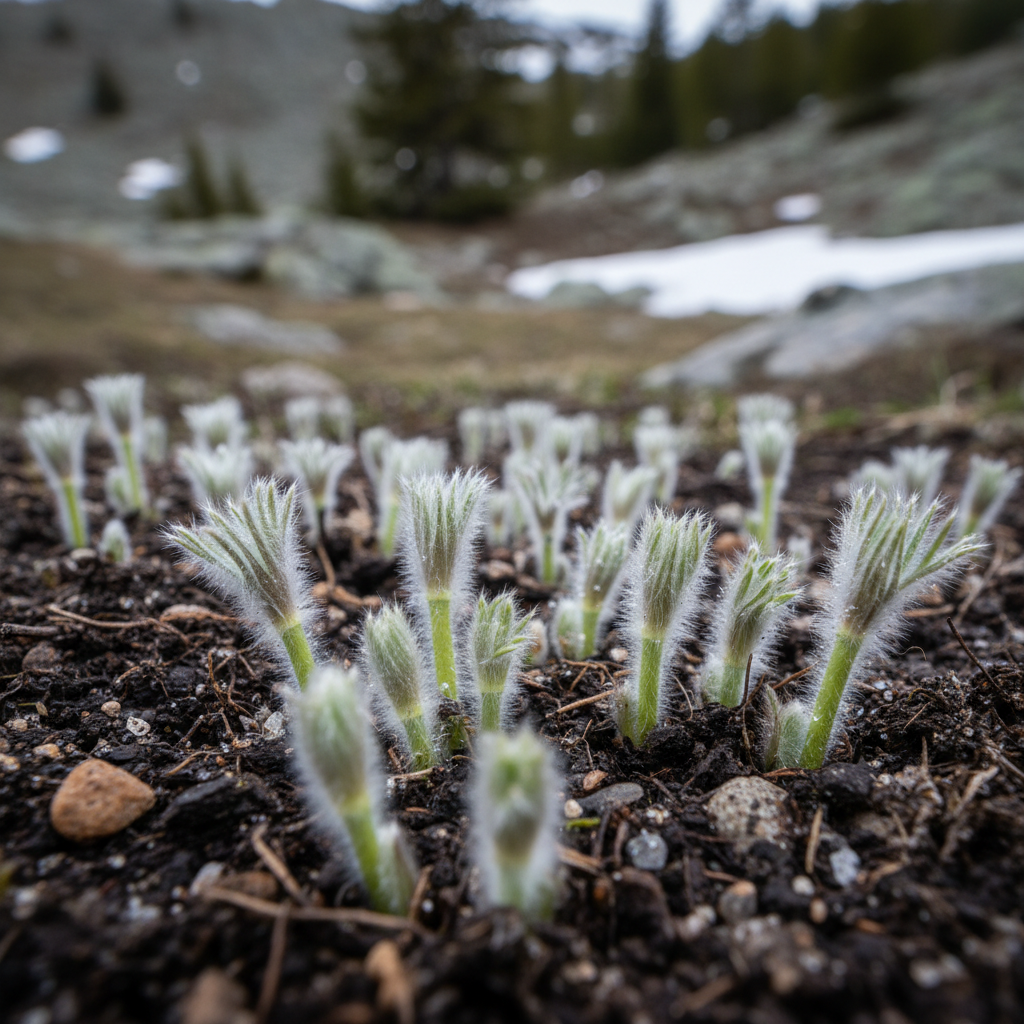 Pulsatilla Weisse Schwan Flower Seeds - White Pulsatilla Flower Seeds for Garden