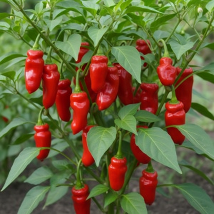 Peter Pepper Red Hot Pepper Seeds for Planting – Unique Heirloom Chili for Home Gardening