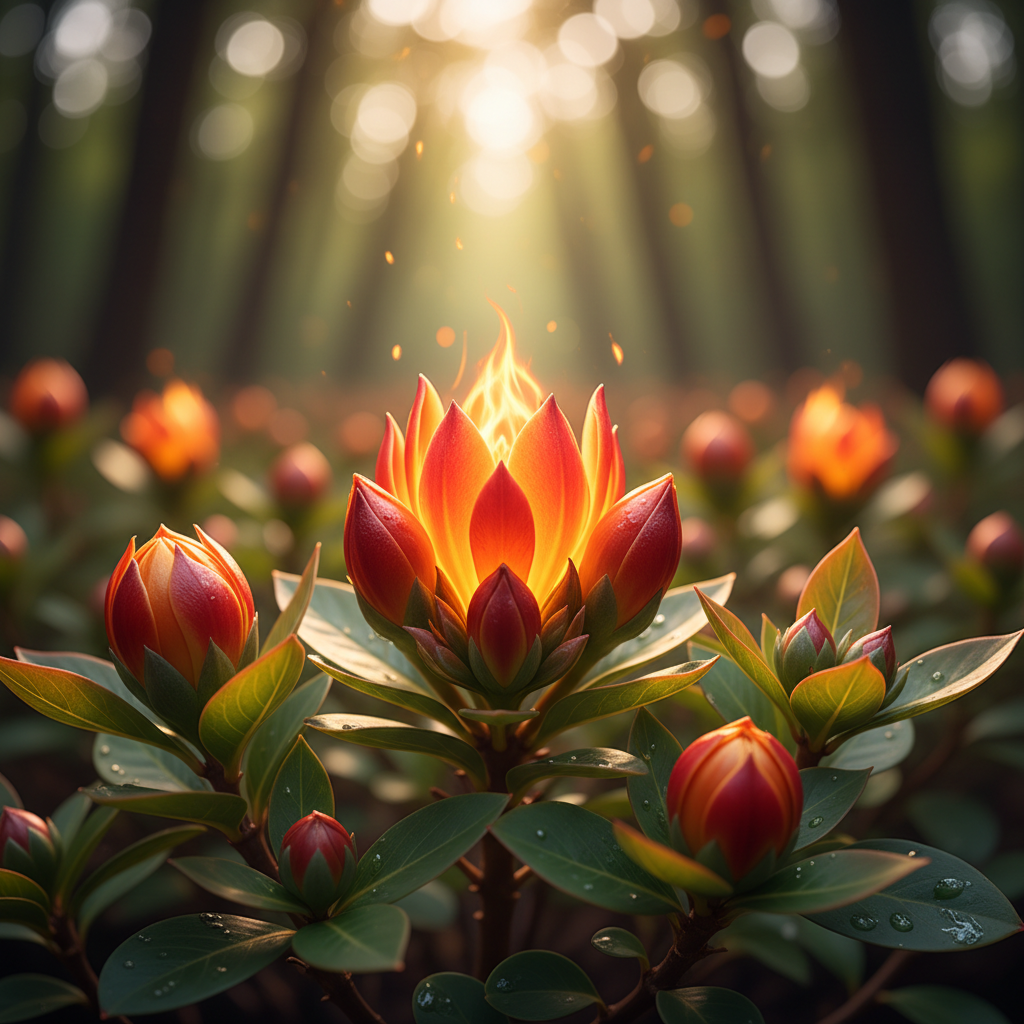 Orange-Red Blooms Seeds for Planting – Woodland Garden Flower Seeds