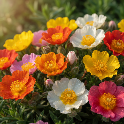 Crown Mixed Helianthemum Flower Seeds for Garden Planting