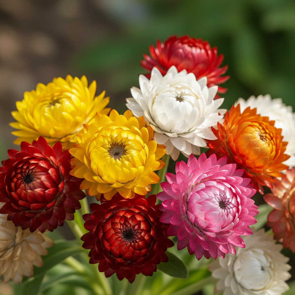 Helichrysum Bracteatum Mixed Flower Seeds for Garden Planting