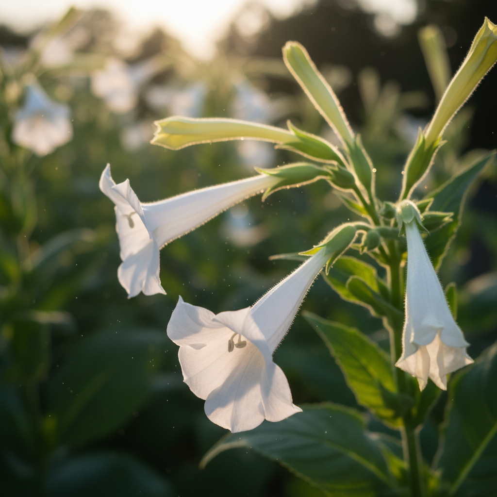 nicotiana-white-trumpets-flower-seeds-elegant-fragrant-white-garden-blooms