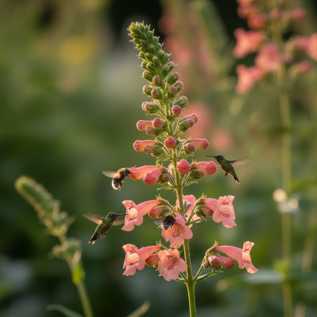 Penstemon Barbatus Twizzle Coral Seeds for Garden Planting