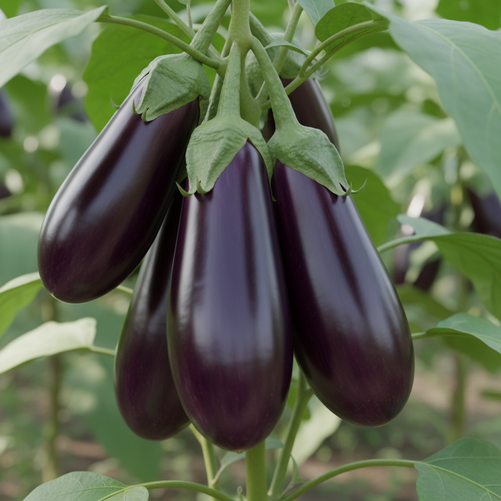Aubergine Farmer’s Long F1 Hybrid Seeds for Planting – High-Yield Long Eggplant for Home Gardening