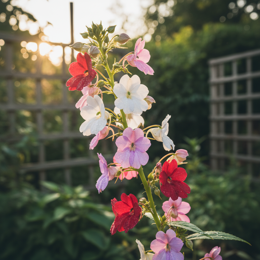 Balsam Single Desi Flower Seeds for Garden Planting