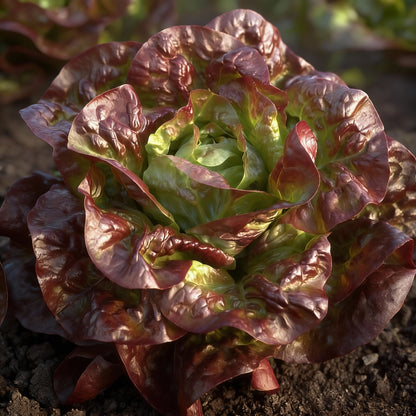Butterhead Red Lettuce Seeds – Heirloom Fresh & Crunchy Greens