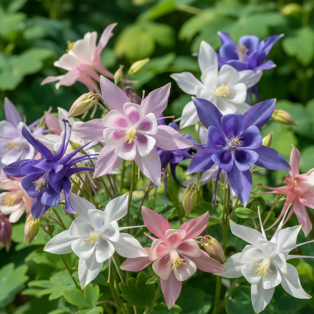 Aquilegia Starburst Mixed Seeds for Garden Planting