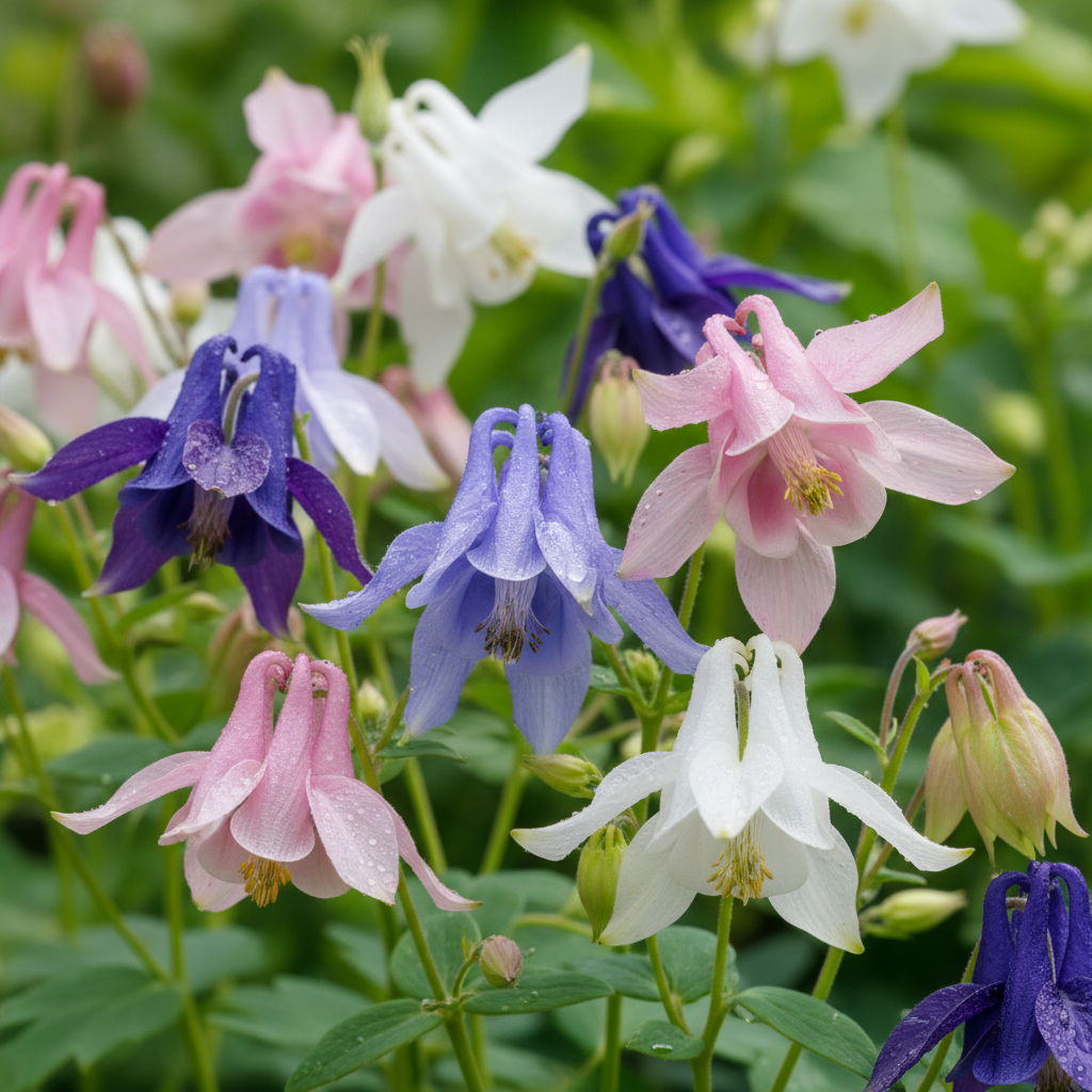 Aquilegia Starburst Mixed Seeds for Garden Planting
