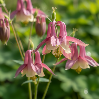 Aquilegia Vulgaris Burnished Rose Seeds for Garden Planting