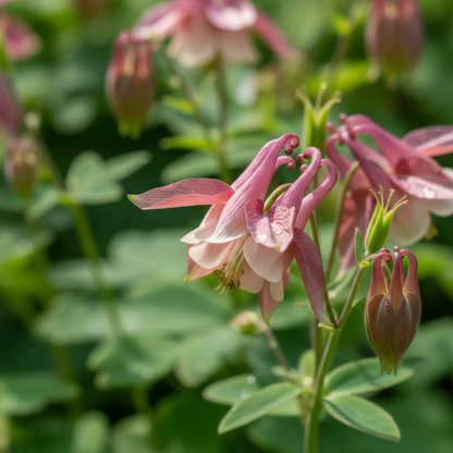 Aquilegia Vulgaris Burnished Rose Seeds for Garden Planting