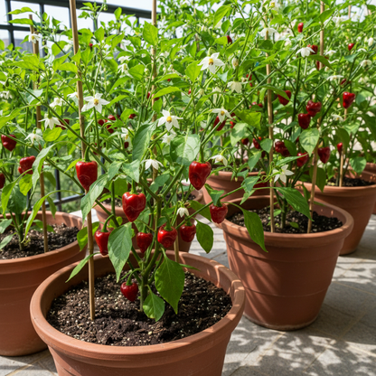 Hot Chilli Pepper Habanero Chocolate Seeds for Planting – Fiery Organic Vegetable Seeds