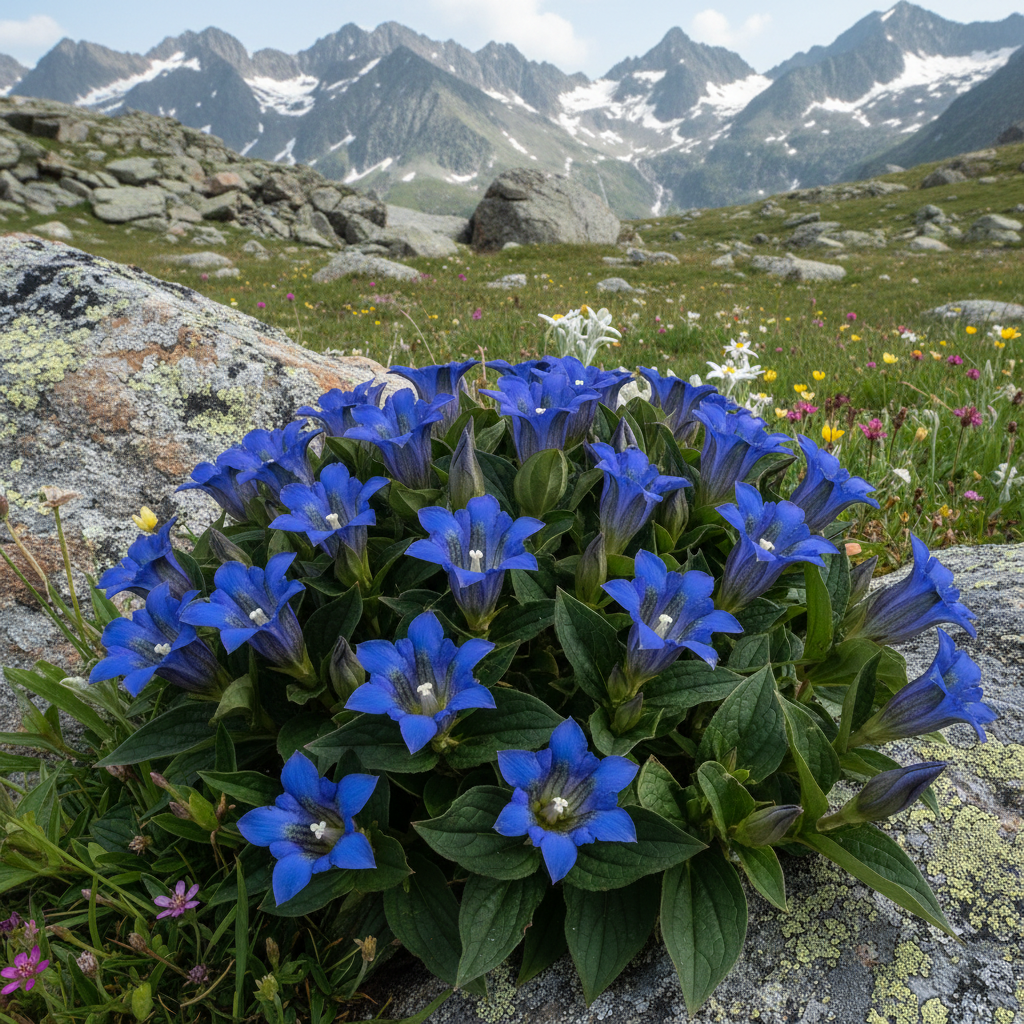 Gentiana Grossheimii Alpine Seeds - Gentian Flower Seeds for Garden