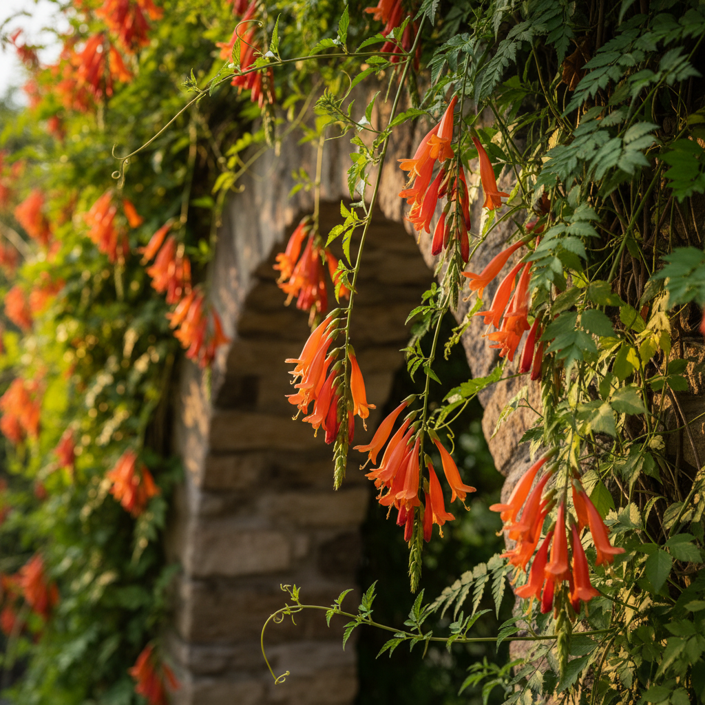 Eccremocarpus Scaber Burst of Orange Flower Seeds - Climbing Flower Seeds for Garden