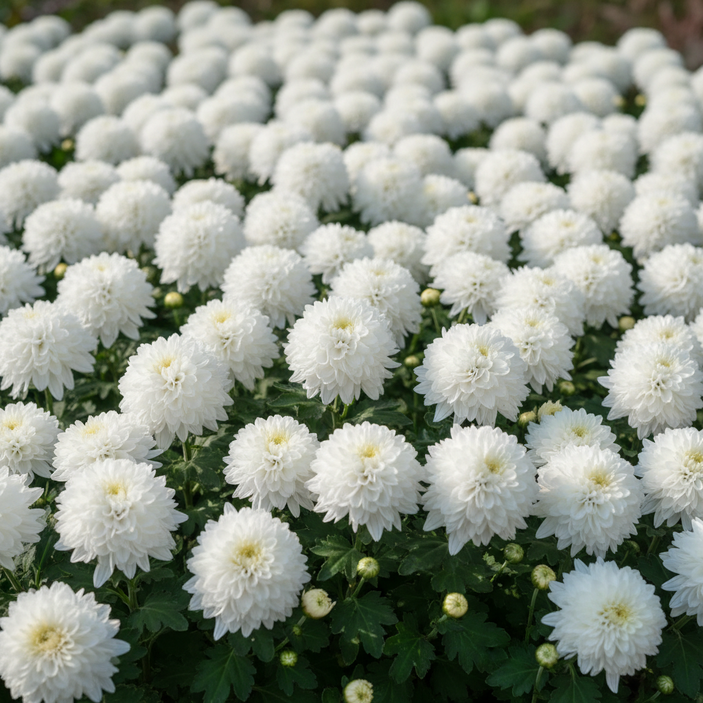 Chrysanthemum Snowland Seeds – Premium Vibrant Garden Blooms