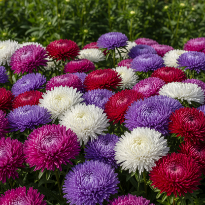 Aster Ostrich Plume Flower Seeds
