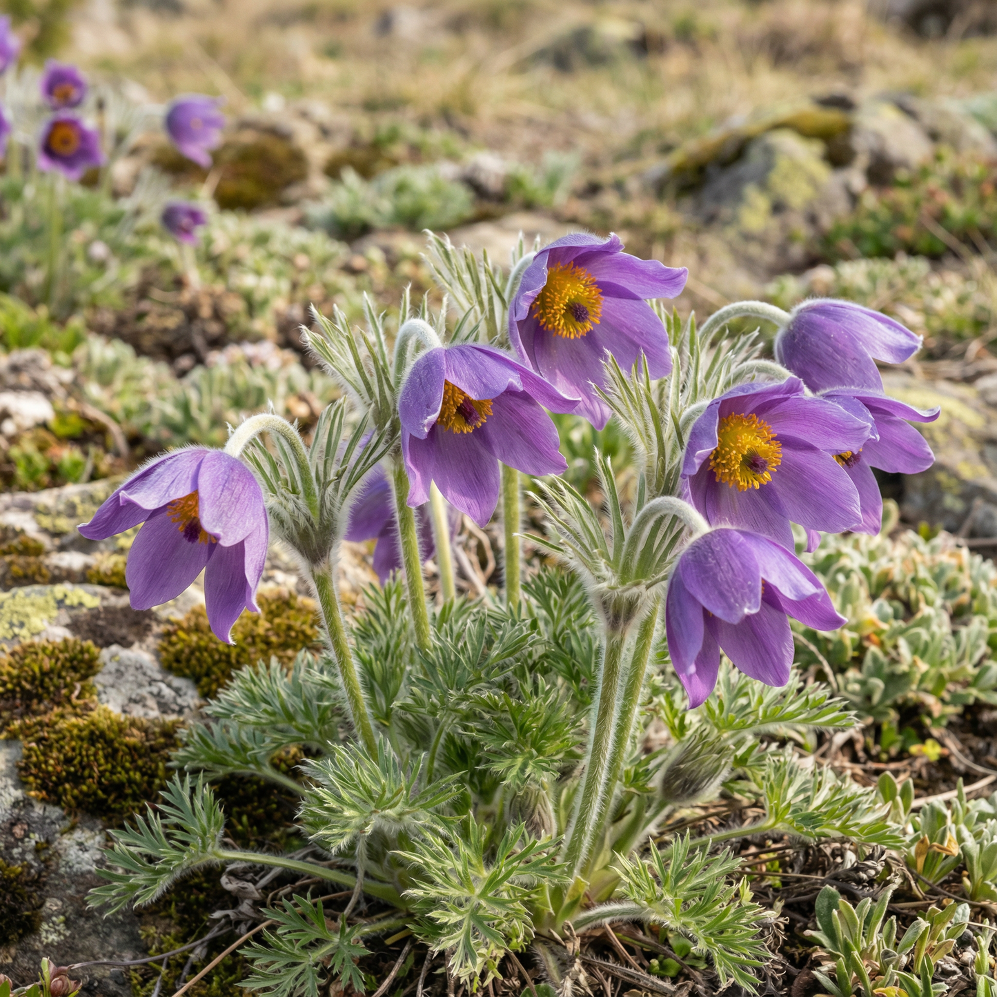 Pulsatilla Grandis Moravica Flower Seeds - Pulsatilla Flower Seeds for Garden