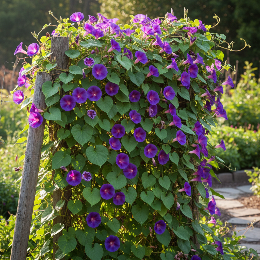 Morning Glory Ipomoea Grandpa Ott Flower Seeds for Garden Planting