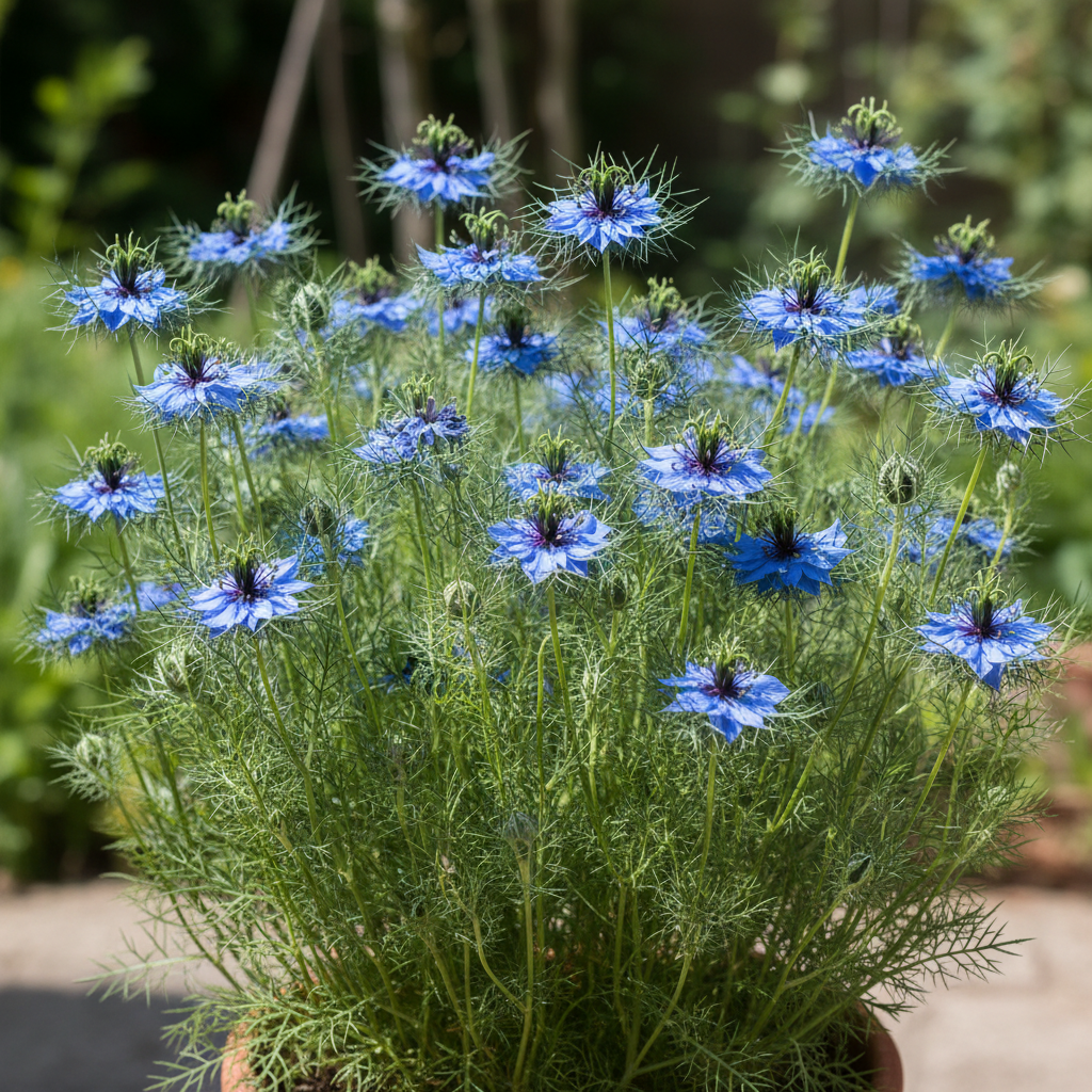 Nigella Miss Jekyll Blue Flower Seeds for Garden Planting