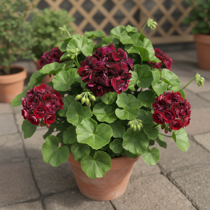 Chocolate Brown Geranium Flower Seeds for Garden Planting