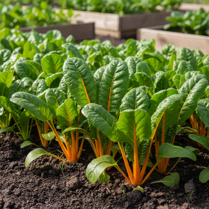 Silverbeet Oriole Decort (Orange) Seeds for Planting & Gardening