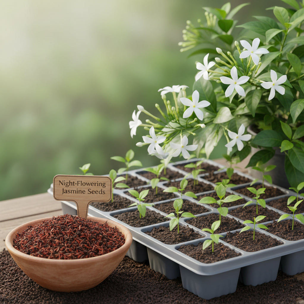 Night Flowering Jasmine Seeds for Planting (Cestrum nocturnum) – Raat Rani Fragrant Flower Seeds